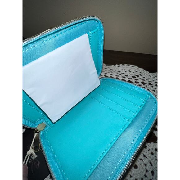 Loungefly Floral Stitch Scrump Green Mini Backpack Wallet - Picture 10 of 10